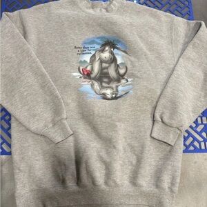 Vintage Eeyore Disney Crewneck Sweatshirt Size Large